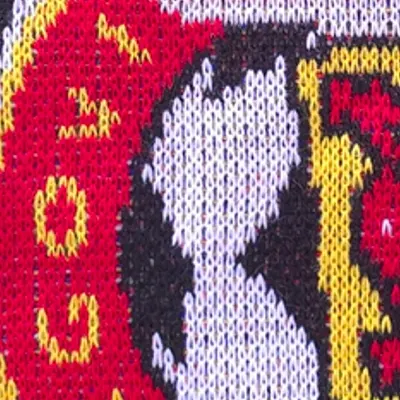 Szalik kibica dziany - zbliżenie